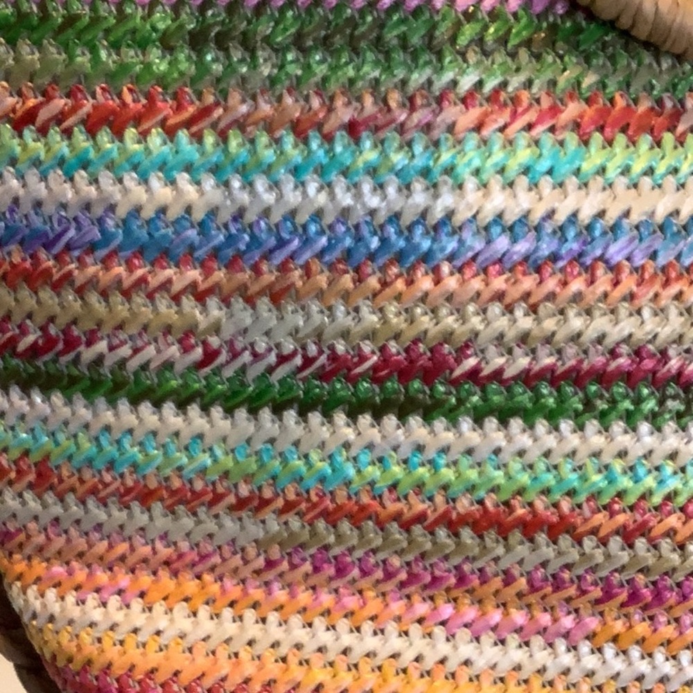 Cappelli Straworld Multicolor Straw Bag W/Braided Strap - Picture 4 of 10